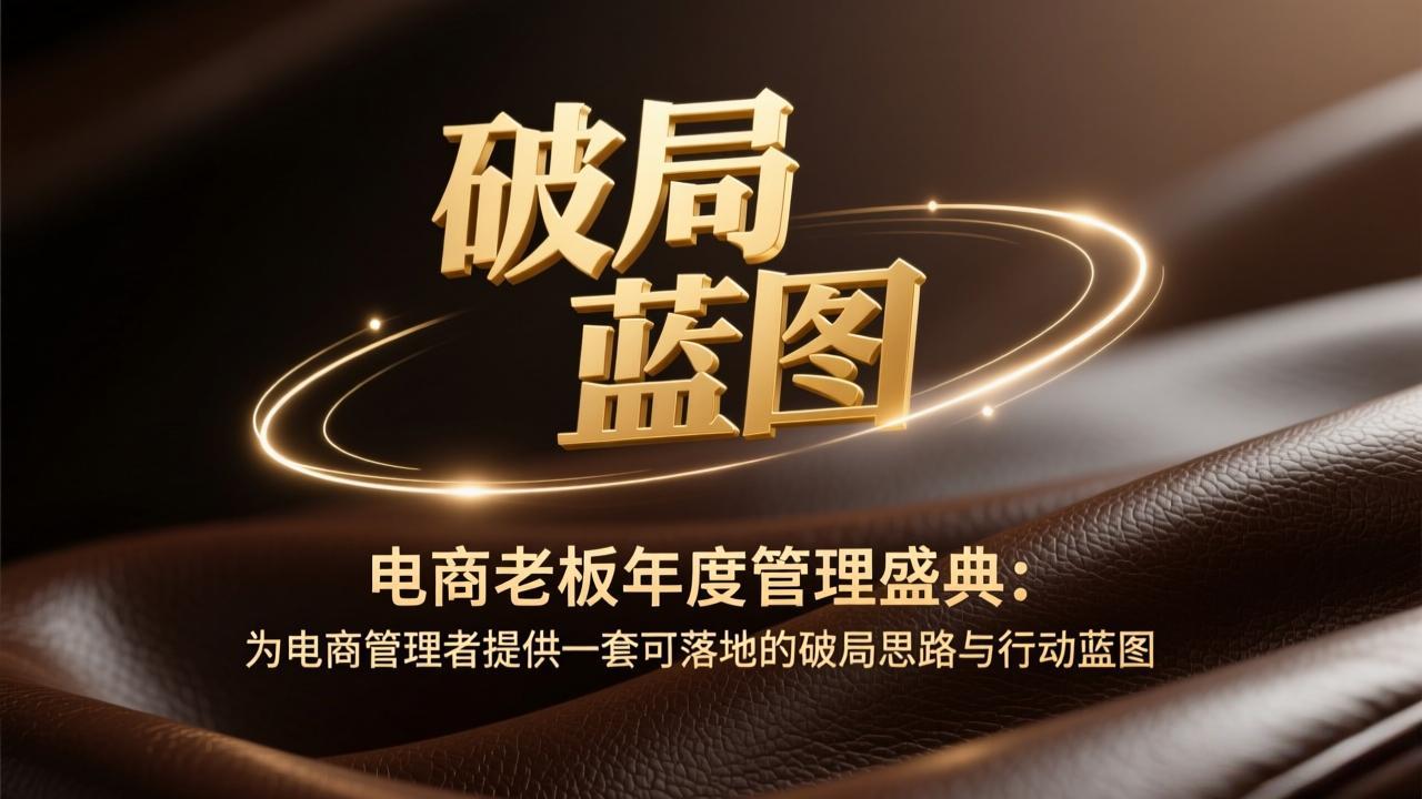 电商老板年度管理盛典：为电商管理者提供一套可落地的破局思路与行动蓝图-谷进海小站