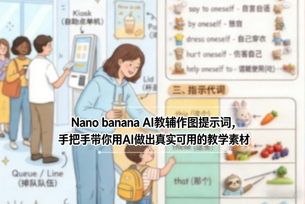 Nano banana AI教辅作图提示词，手把手带你用AI做出真实可用的教学素材-谷进海小站