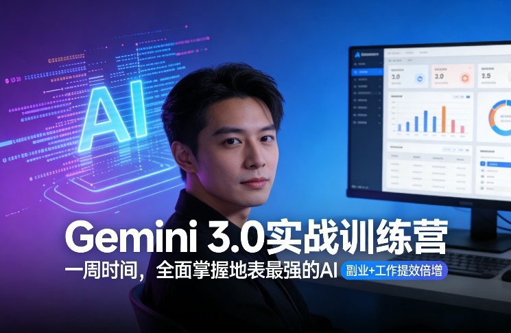 Gemini 3.0实战训练营，一周时间，全面掌握地表最强的AI，副业+工作提效倍增-谷进海小站