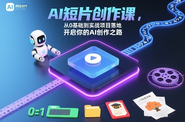 AI短片创作课，从0基础到实战项目落地，开启你的AI创作之路(更新)-谷进海小站