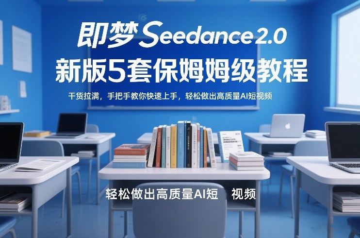 即梦Seedance2.0新版5套保姆级教程，干货拉满，手把手教你快速上手，轻松做出高质量AI短视频-谷进海小站