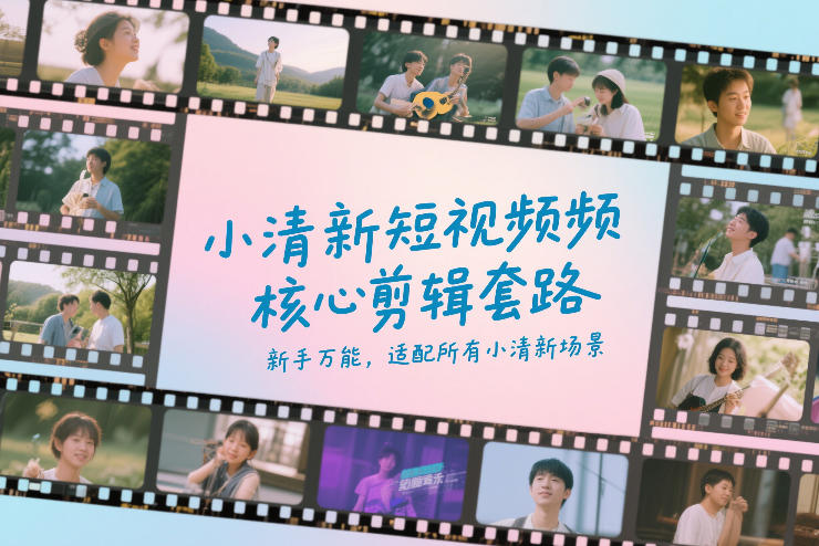 小清新短视频核心剪辑套路，新手万能，适配所有小清新场景-谷进海小站