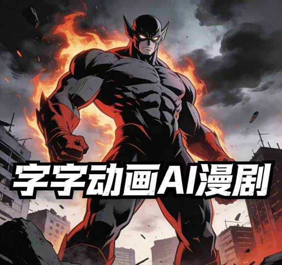 字字动画AI漫剧2026年第1期系统课程，小白看完就能学会实操的漫剧课，单人月收1-3W-谷进海小站