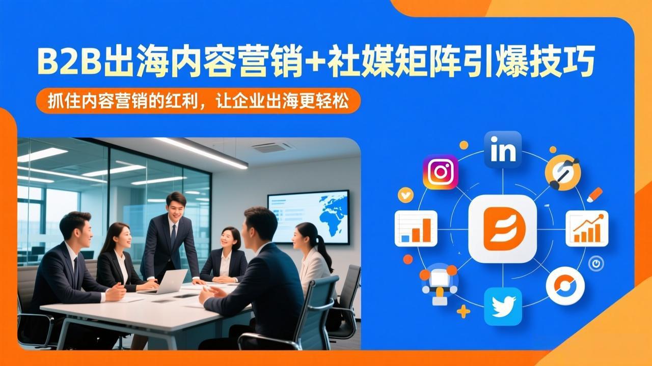 B2B出海内容营销+社媒矩阵引爆技巧:抓住内容营销的红利,让企业出海更轻松-谷进海小站