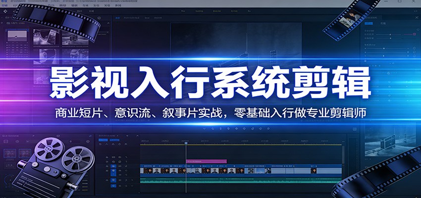 影视系统剪辑，商业短片、意识流、叙事片实战，零基础入行做专业剪辑师-谷进海小站
