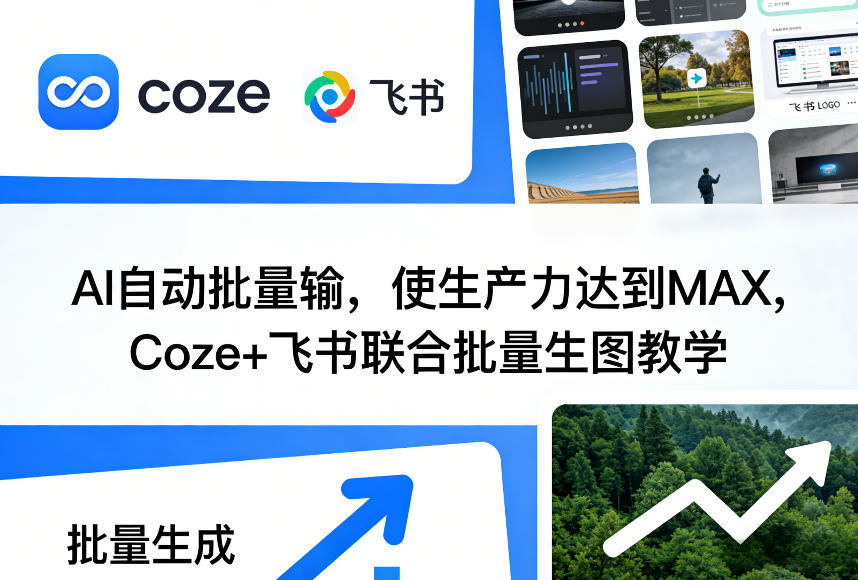 AI自动批量输，使生产力达到MAX，Coze+飞书联合批量生图教学-谷进海小站