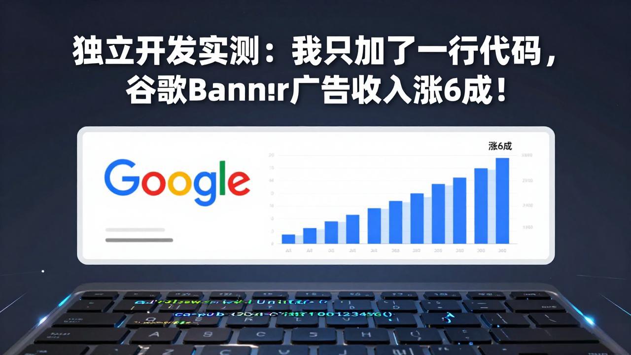付费文章：独立开发实测：我只加了一行代码，谷歌Banner广告收入涨6成！-谷进海小站