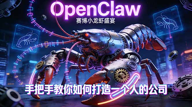 OpenClaw，小龙虾-从产品到爆款的成长之路，手把手教你如何打造一个人的公司-谷进海小站