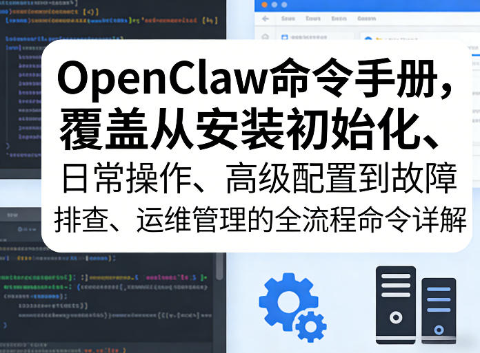 OpenClaw命令手册，覆盖从安装初始化、日常操作、高级配置到故障排查、运维管理的全流程命令详解-谷进海小站
