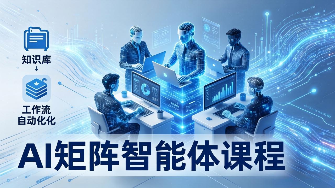 AI矩阵智能体实战：100个数字员工批量生产内容，文本知识库+工作流自动化全搞定-谷进海小站