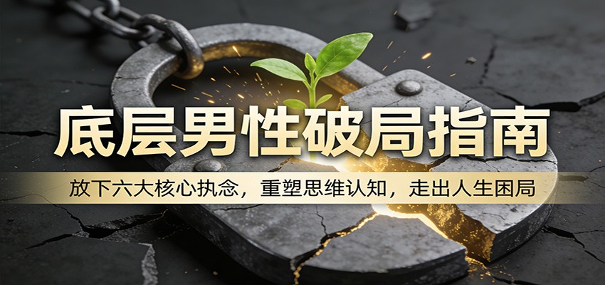底层男性破局指南:放下六大核心执念,重塑思维认知,走出人生困局-谷进海小站