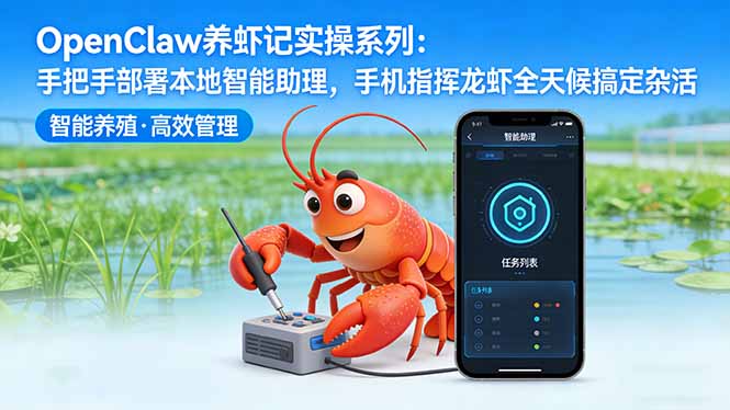 OpenClaw养虾记实操系列-更新：手把手部署本地智能助理，手机指挥龙虾全天候搞定杂活-谷进海小站