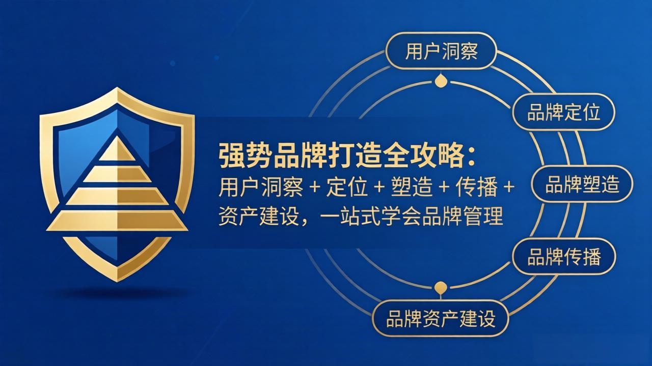 强势品牌打造全攻略：用户洞察 + 定位 + 塑造 + 传播 + 资产建设，一站式学会品牌管理-谷进海小站