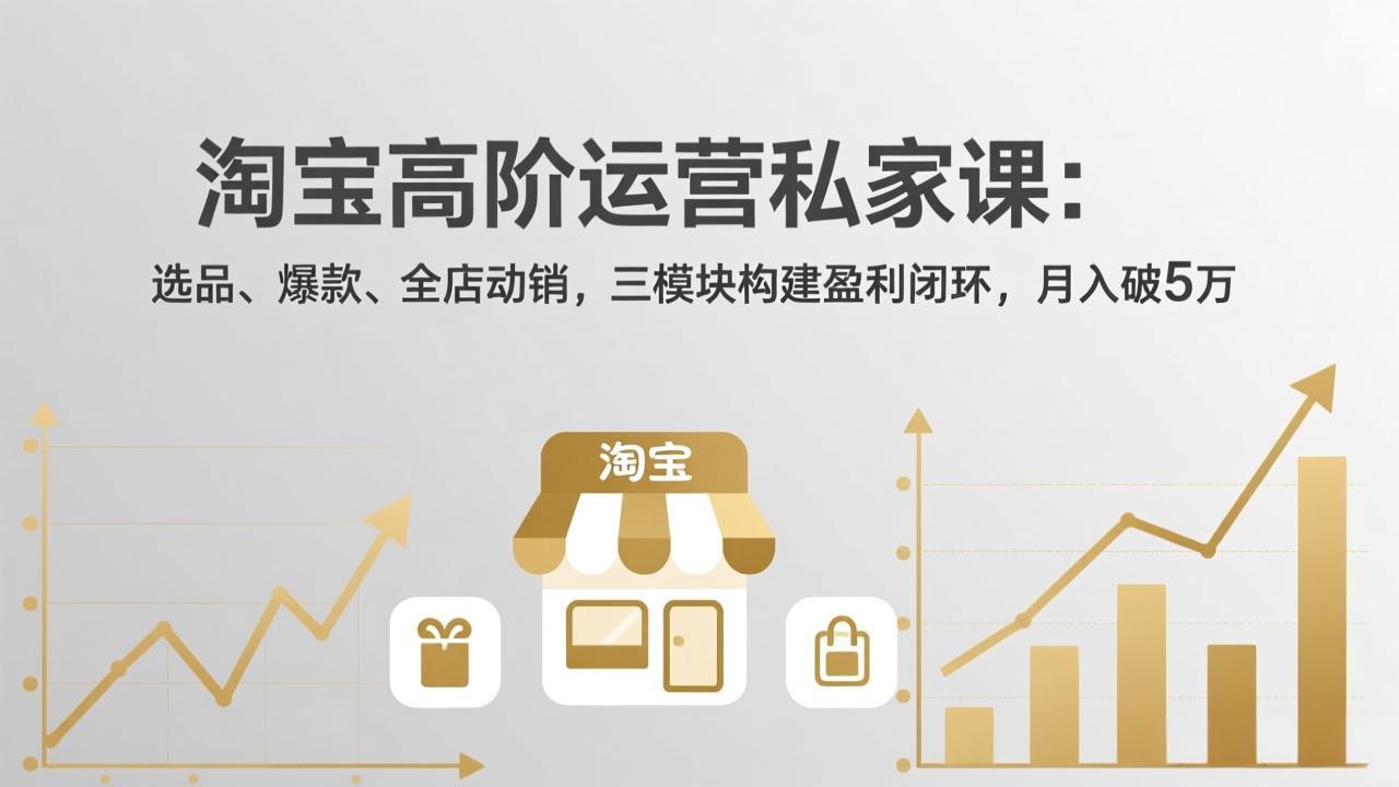 淘宝高阶运营私家课(更新26年4月-谷进海小站