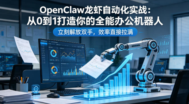 OpenClaw龙虾自动化实战：从0到1打造你的全能办公机器人，立刻解放双手，效率直接拉满-谷进海小站