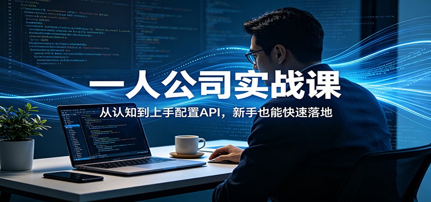一人公司实战课：从认知到上手配置API，新手也能快速落地-谷进海小站