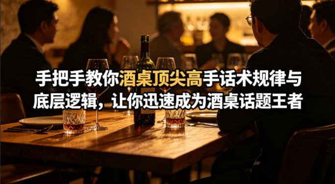 付费文章：手把手教你酒桌顶尖高手话术规律与底层逻辑，让你迅速成为酒桌话题王者(二十年全网独家经验分享)-谷进海小站