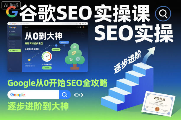 谷歌SEO实操课，Google从0开始SEO全攻略，逐步进阶到大神(更新26年)-谷进海小站