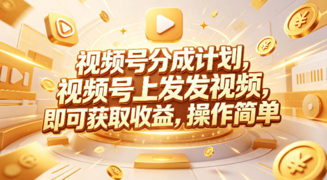 视频号分成计划，599元众筹的Red团队课程，视频号上发发视频，即可获取收益，操作简单-谷进海小站