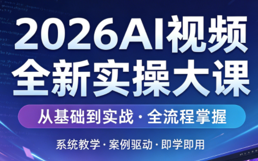2026AI视频全新实操大课-谷进海小站