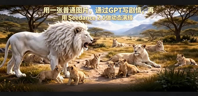 用一张普通图片，通过GPT写剧情，再用Seedance 2.0做动态演绎，居然能生成迪士尼风格搞笑动画-谷进海小站