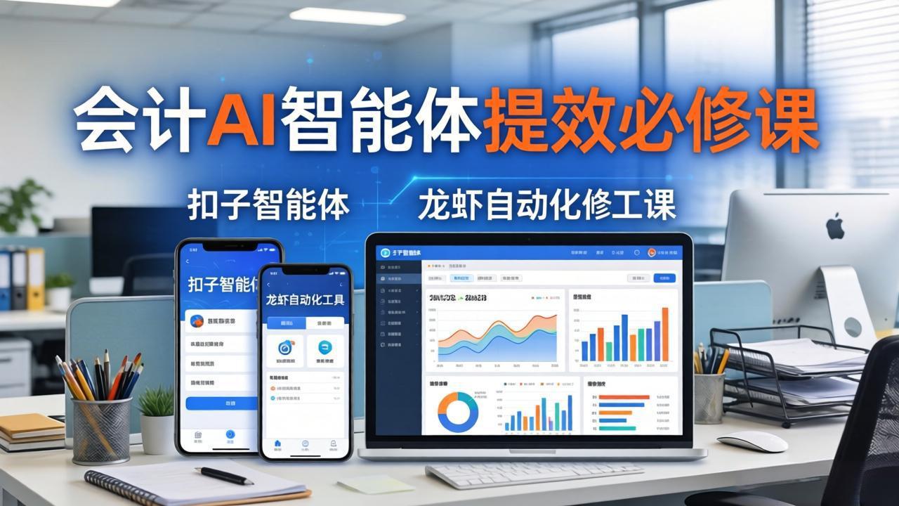 财务会计AI智能体提效必修课：扣子智能体+龙虾自动化+报表分析，一站式提升财务工作效率-谷进海小站