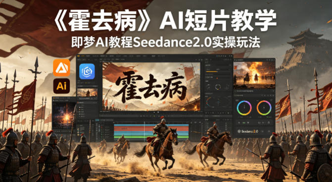 《霍去病》AI短片教学，即梦AI教程Seedance2.0实操玩法-谷进海小站