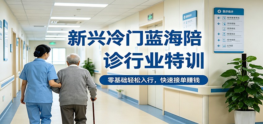 新兴冷门蓝海陪诊行业特训，零基础轻松入行，快速接单赚钱-谷进海小站