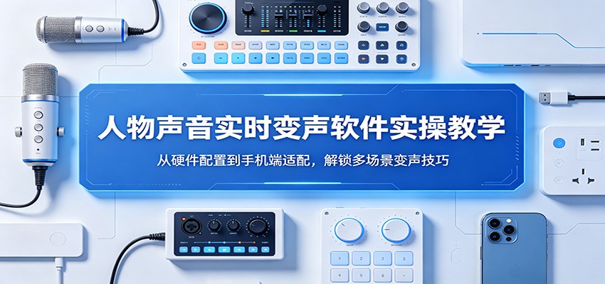 人物声音实时变声软件实操教学：从硬件配置到手机端适配，解锁多场景变声技巧-谷进海小站