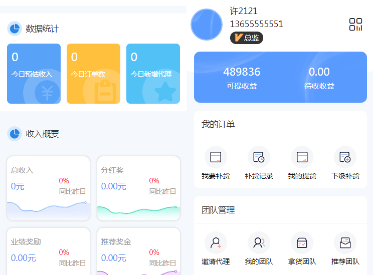 微商代理商补货商城系统源码-谷进海小站