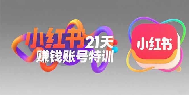 小红书21天赚钱账号特训：黄金定位技巧，高转粉文案创作，科学引流策略-谷进海小站
