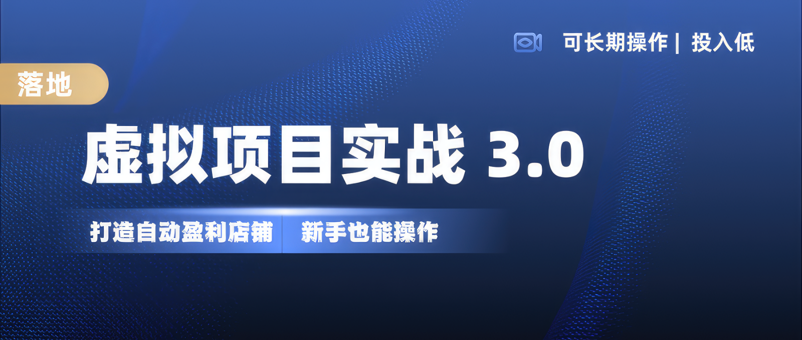 虚拟项目实操落地 3.0,新手轻松上手，单品月入1W+-谷进海小站