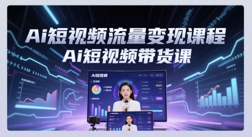Ai短视频流量变现课程，Ai短视频带货课-谷进海小站