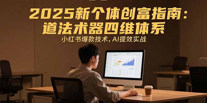 2025新个体创富指南：道法术器四维体系，小红书爆款技术，AI提效实战-谷进海小站