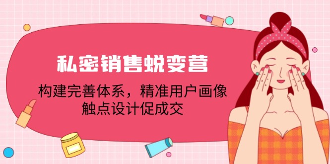 私密销售蜕变营：构建完善体系，精准用户画像，触点设计促成交-谷进海小站