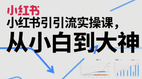 小红书引流实操课，从小白到大神-谷进海小站