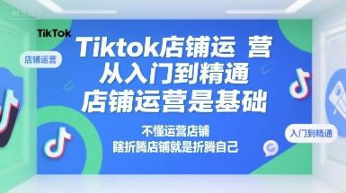 Tiktok店铺运营从入门到精通，店铺运营是基础，不懂运营店铺，瞎折腾店铺就是折腾自己-谷进海小站