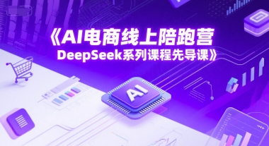 AI电商线上陪跑营，DeepSeek系列课程先导课-谷进海小站
