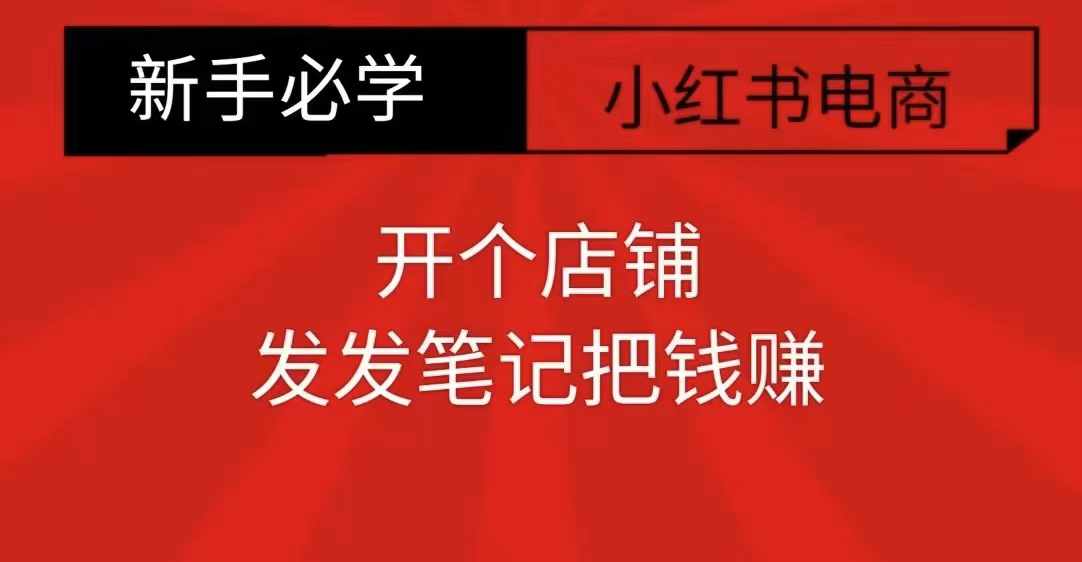 小红书零食共创【新手易上手】开个店铺，发发笔记把钱赚-谷进海小站