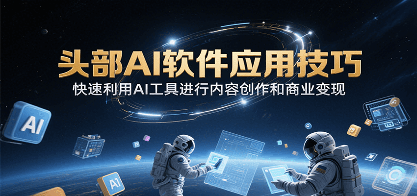 头部AI软件应用技巧，快速利用AI工具进行内容创作和商业变现-谷进海小站