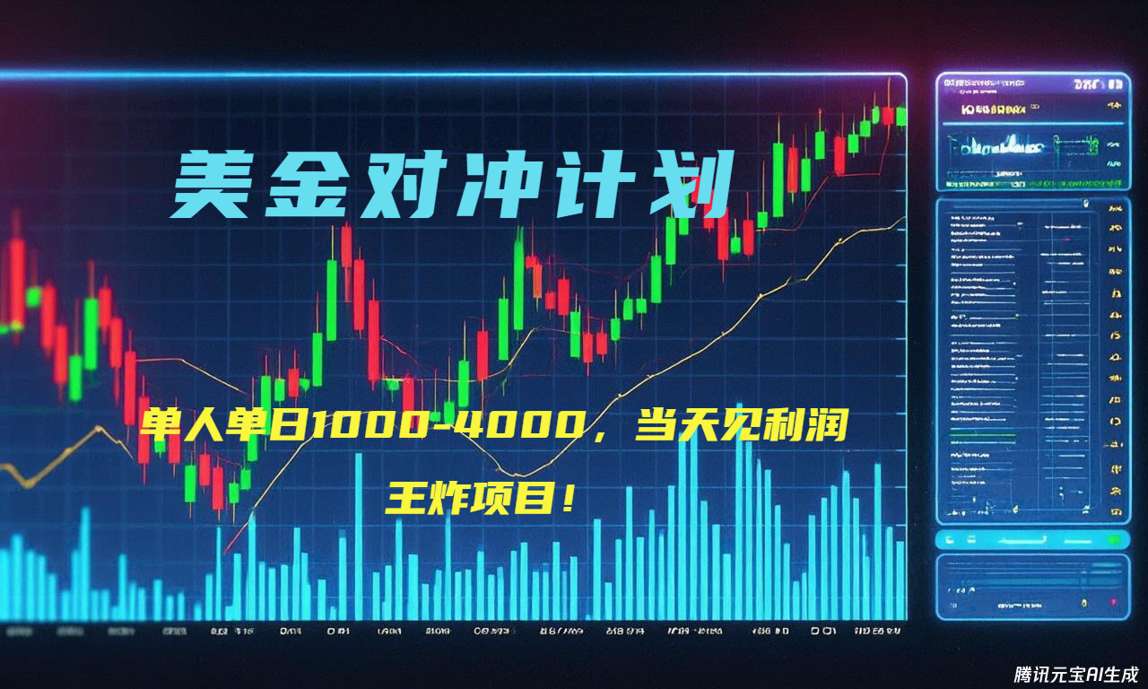 2025年最暴力项目“美金先登计划”最新最强对冲战法，每日实际收益1K-4K-谷进海小站