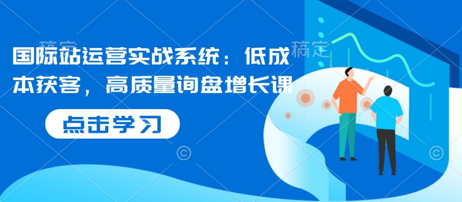 国际站运营实战系统：低成本获客，高质量询盘增长课-谷进海小站