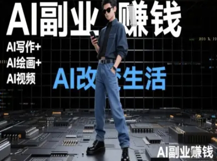 AI改变生活(Ai写作+AI绘画+Ai视频)，AI副业挣钱-谷进海小站