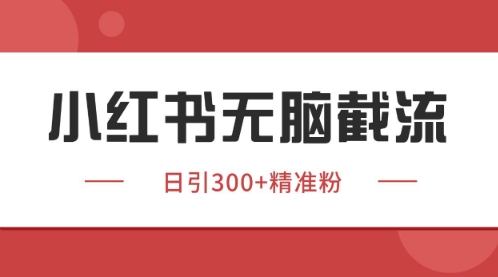 小红书只要你有同行就能获客，独家野路子获客玩法，暴力截流【揭秘】-谷进海小站