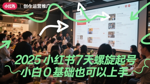 2025小红书7天螺旋起号，小白0基础也可以上手-谷进海小站