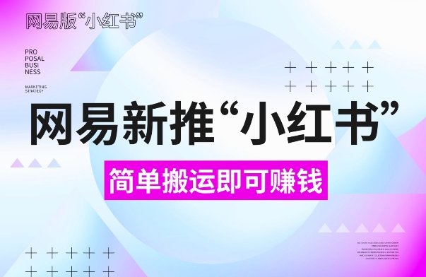 网易官方新推“小红书”，搬运即有收益，新手小白千万别错过(附详细教程)【揭秘】-谷进海小站