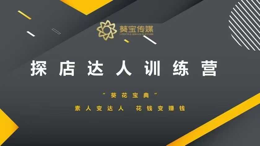 探店达人训练营，素人变达人，花钱变赚钱-谷进海小站