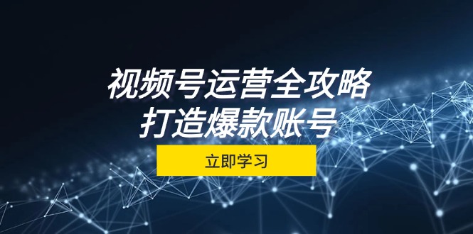 视频号运营全攻略，从定位到成交一站式学习，视频号核心秘诀，打造爆款…-谷进海小站