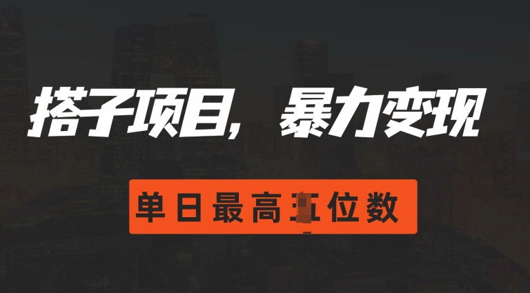 2024搭子玩法，0门槛，暴力变现，单日最高破四位数【揭秘】-谷进海小站