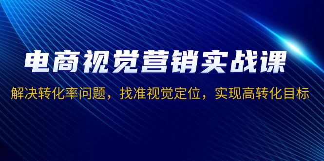 电商视觉营销实战课，解决转化率问题，找准视觉定位，实现高转化目标-谷进海小站
